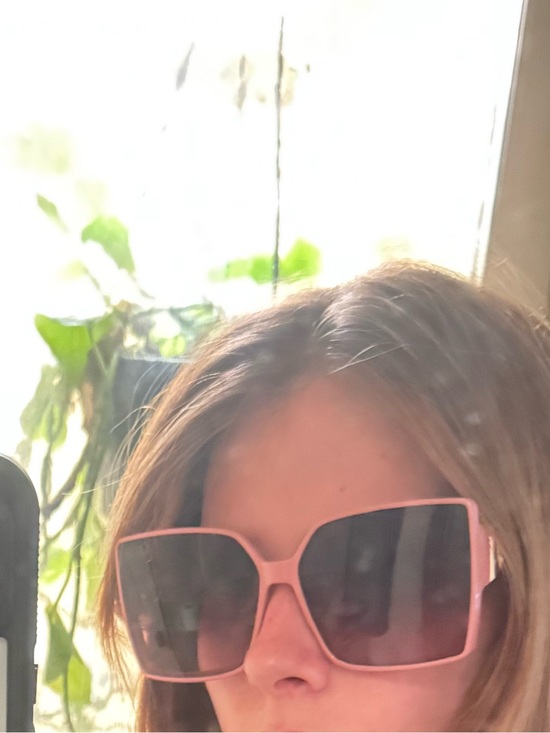 Women’s Pink Square Sunglasses